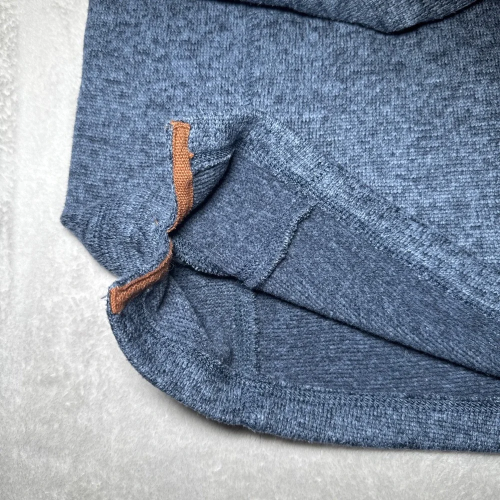 Woolrich Sweater Mens‎ XL Blue Quarter Snap Pullover Fleece Outdoor Warm Pocket